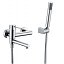 Grifo baño-ducha monomando Milos Stick cromo de Imex